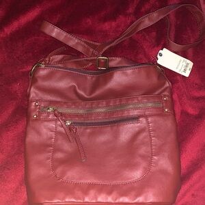 NWT burgundy crossbody bag